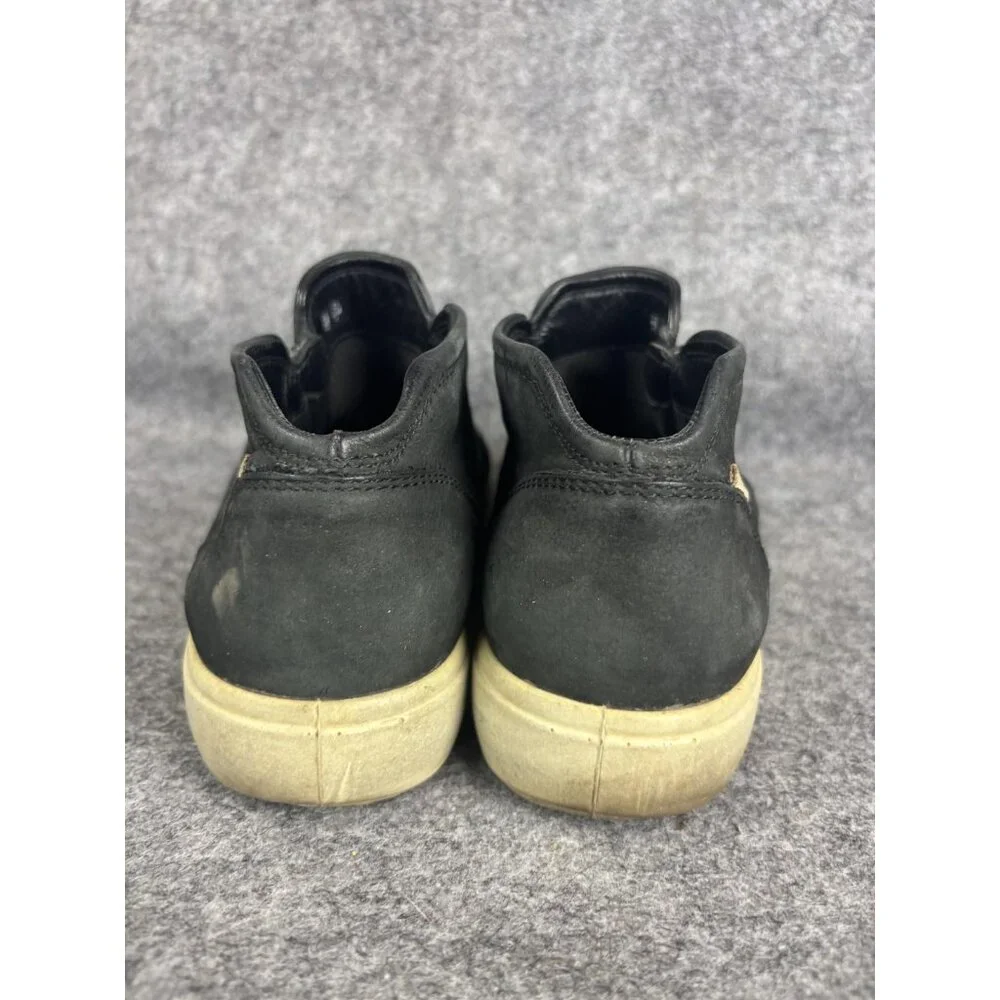 Ecco Soft 2.0 Shoes Womens Size 40 Black Leather Zip‎ Bootie Ankle Sneakers